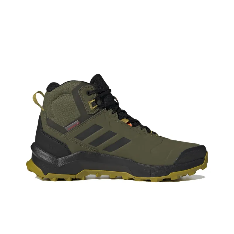 Adidas Terrex Ax4 Mid Beta Cold.Rdy Anti-Slip And Wear-Resistant Lightweight Mid-Top Outdoor Shoes Men's Green Black-1