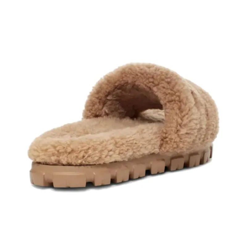 UGG Cozetta Curly Slide Chestnut Women's-3