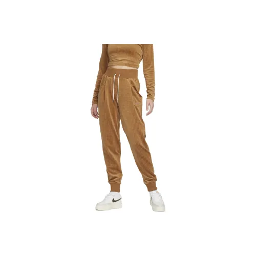 Nike Knitted Sweatpants Women's Ginger Yellow