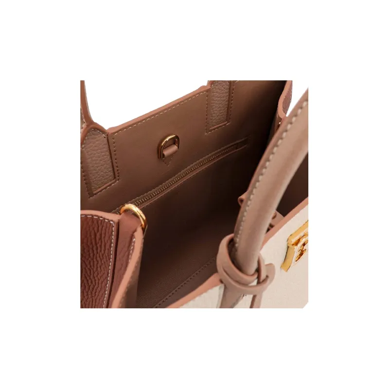 Burberry Frances Calf leather Tote Bag-4