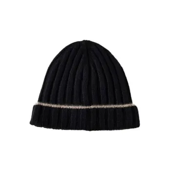 Brunello Cucinelli Turn Up Brim Ribbed Beanie