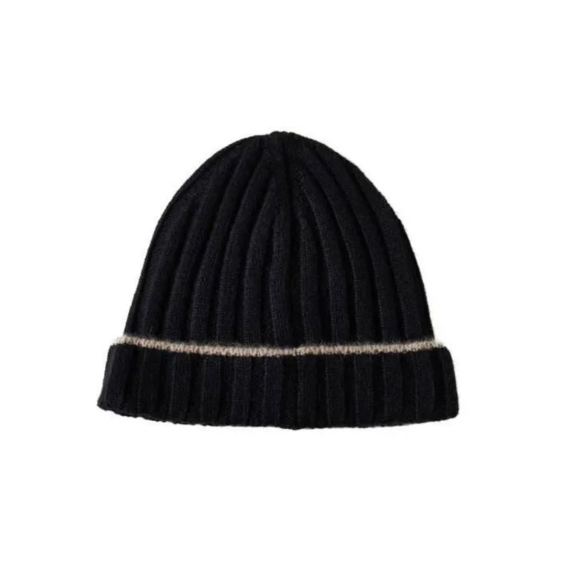 Brunello Cucinelli Turn Up Brim Ribbed Beanie-0