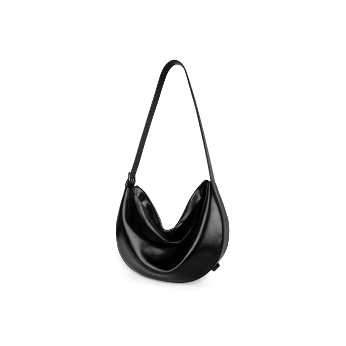 INJOYLIFE Soft Leather Tote Bag, Shopping Bag, Shoulder Bag Women's Black-1