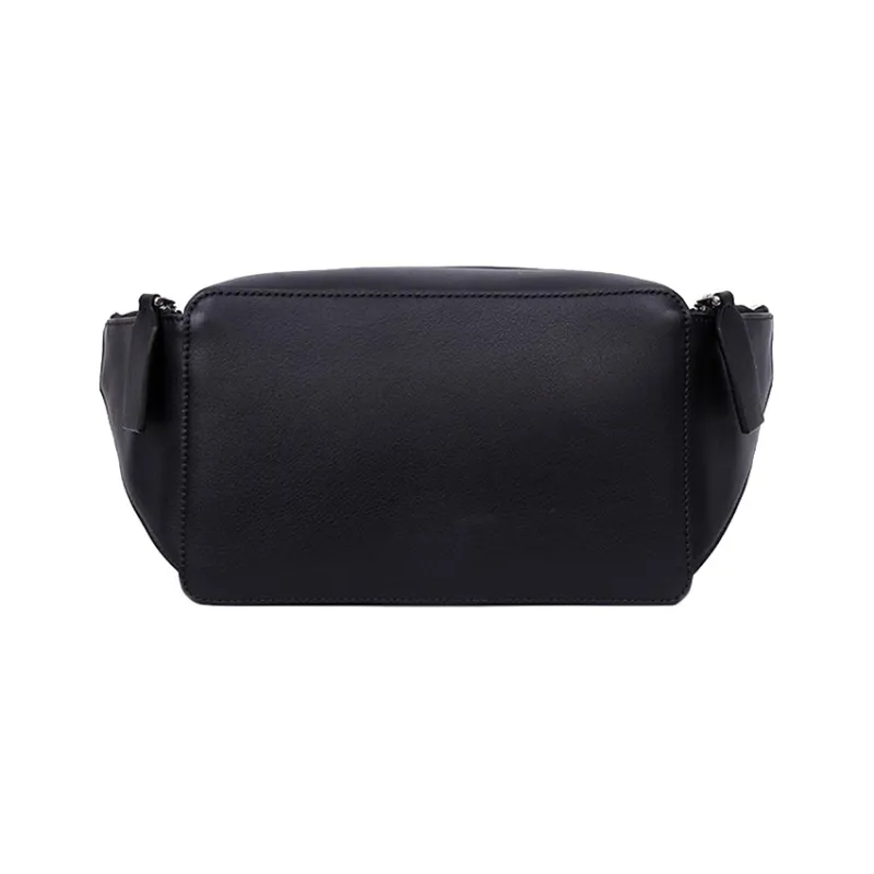 Valentino Calfskin One Shoulder Crossbody Fanny Pack Men's Black-3
