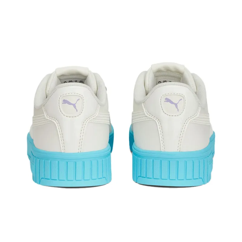 PUMA Carina 2.0 Yummy Anti Slip Wear Resistant Low Top Skateboard Shoes Women's White Blue-4