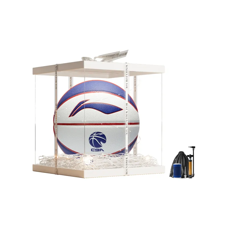 LiNing PU Basketball Blue White Red Size 7 Training Unisex-23