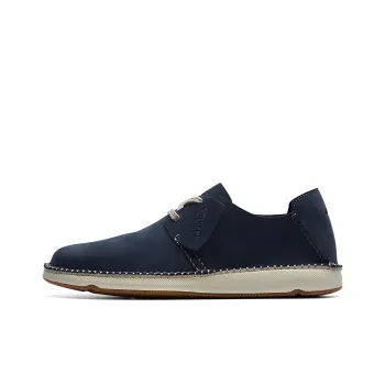 Clarks Casual Leather Shoes Men's Blue
