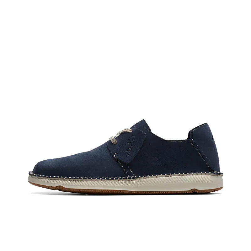 Clarks Casual Leather Shoes Men's Blue-0