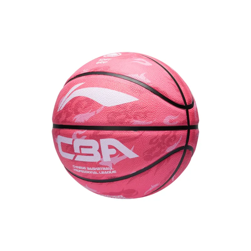 LiNing Rubber Basketball Pink Size 7 5 Size Training Women's-3