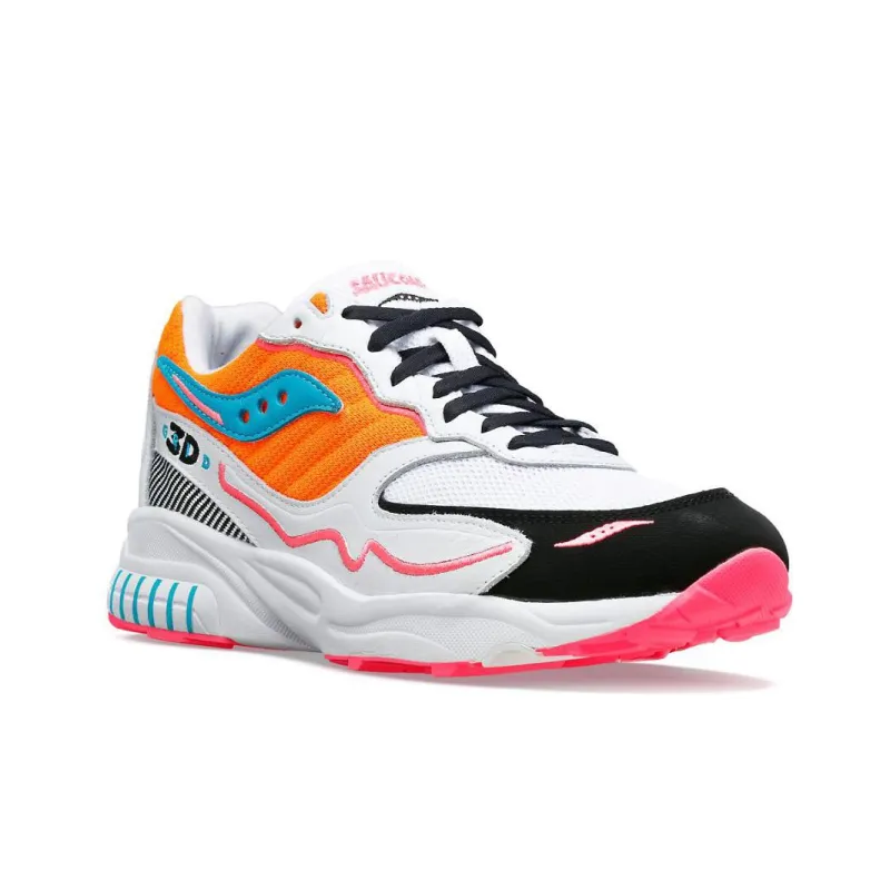 saucony 3D Grid Hurricane 'White Orange'-2