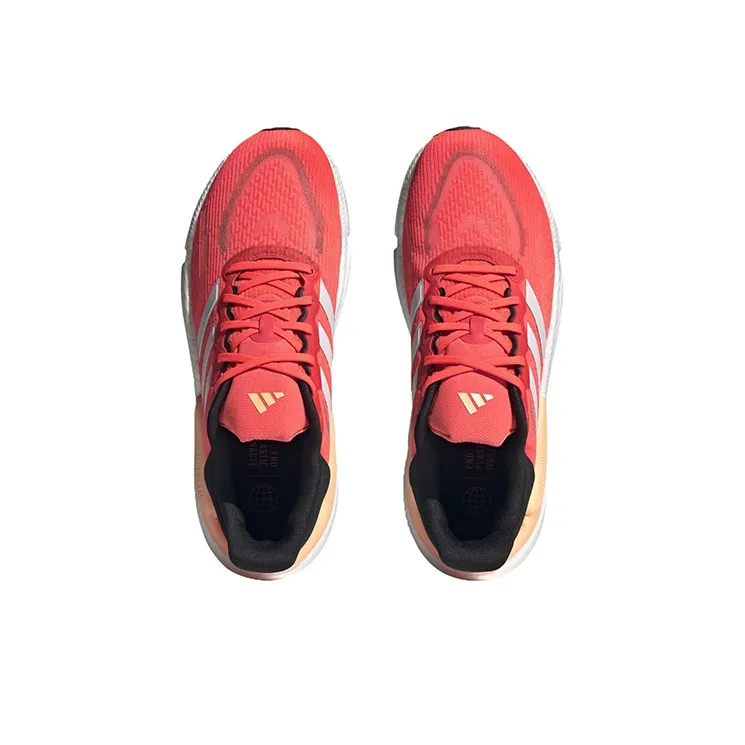 Adidas Solarboost 5 Anti Slip Wear Resistant Low Top Running Shoes Men's Red Orange-4