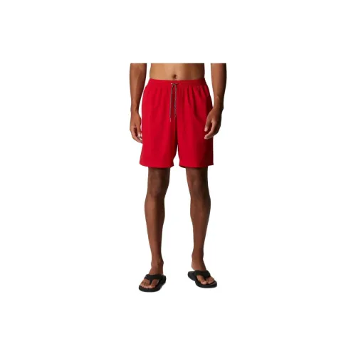 Columbia Casual Shorts Men Mountain Red