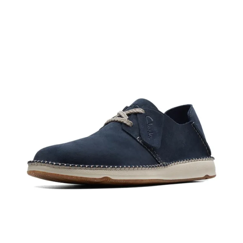 Clarks Casual Leather Shoes Men's Blue-1
