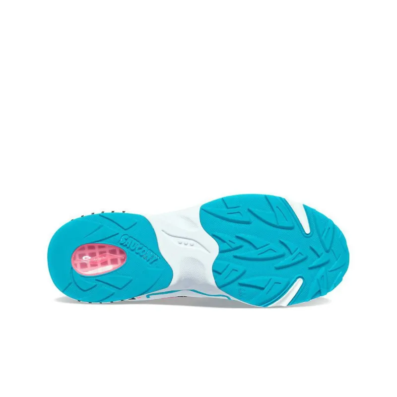saucony 3D Grid Hurricane 'White Black Pink'-4