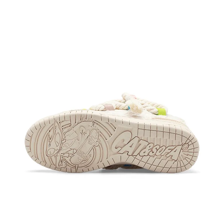 Cat&Sofa Dirty Braid Series Skateboarding Shoes Unisex Swag-4
