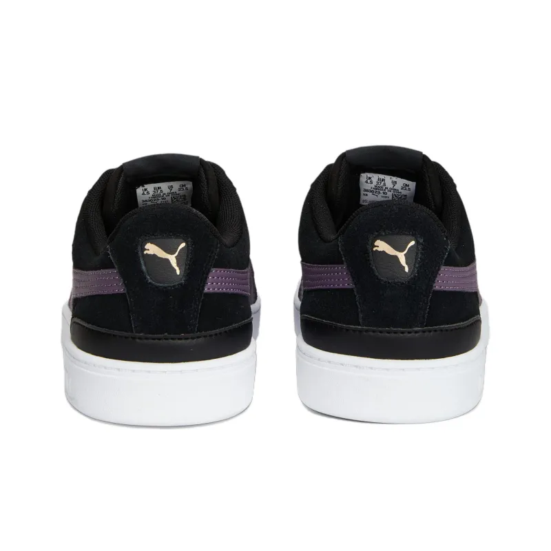 PUMA Vikky V3 Anti-Slip Wear-Resistant Low-Top Skateboard Shoes Women's Black Purple-4