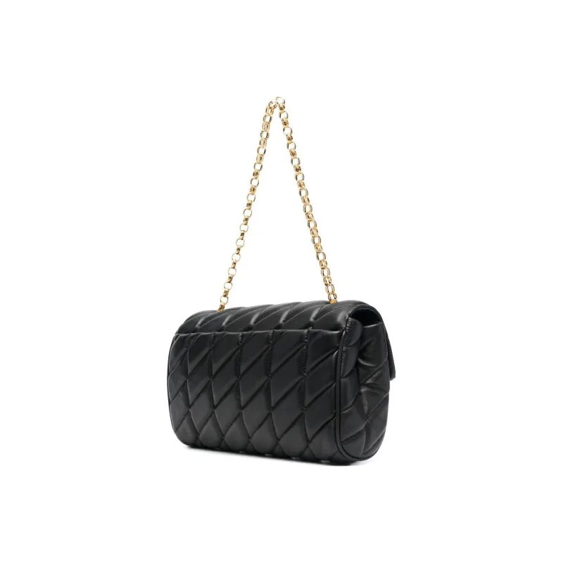 MOSCHINO Calfskin Handbag, Shoulder Bag Women's Black-1