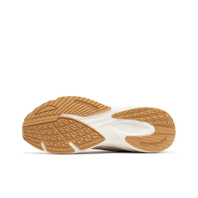 361° Speed Slip Resistant, Abrasion Resistant, Breathable Low Top Running Shoes Men's White Brown-4