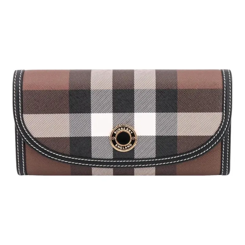 Burberry Leather Wallet Women's Brown-4
