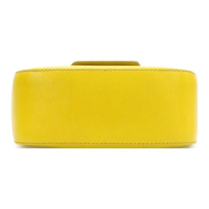 FERRAGAMO Leather Shoulder Bag Crossbody Bag Regular Women's Yellow-3