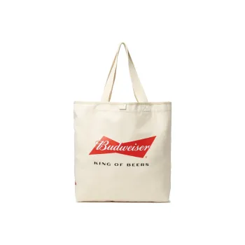 New Era Canvas Canvas Bag Tote Bag Shopping Bag Shoulder Bag Handbag Regular Unisex Beige