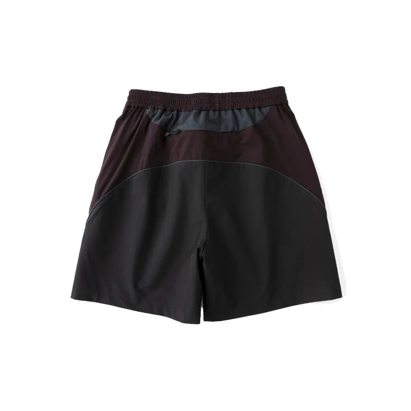 DECESOLO Casual Shorts Unisex Black-1