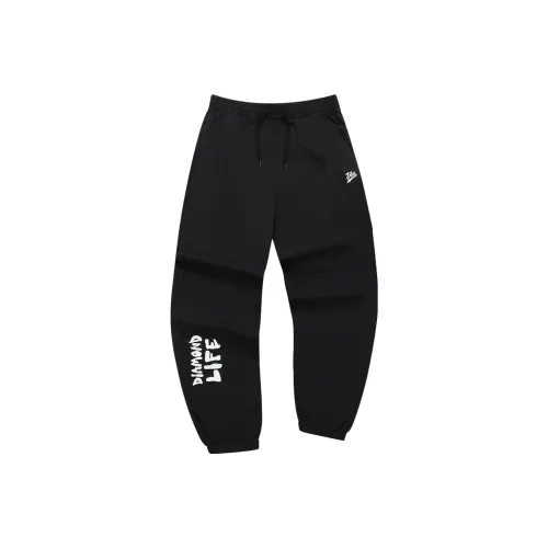 FILA FUSION BASEBALL Series Knitted Sweatpants Men Black