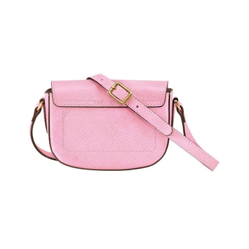 LONGCHAMP Cow Leather Shoulder Bag Crossbody Bag Women's Pink-4