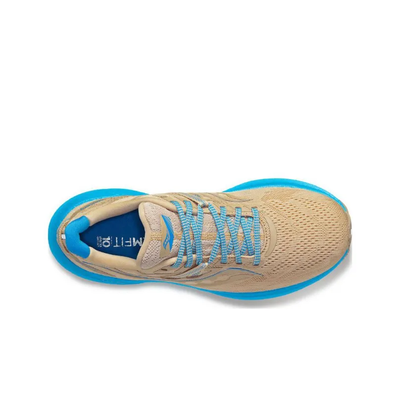 Saucony Triumph 20 Anti-Slip Wear-Resistant Low-Top Running Shoes Women's Beige Yellow-3