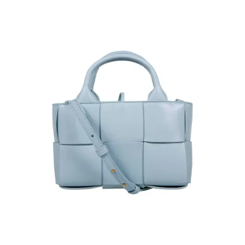 Bottega Veneta ARCO Sheepskin Tote Bag, Shopping Bag, Shoulder Bag, Crossbody Bag, Handbag Extra Mini Women's Blue