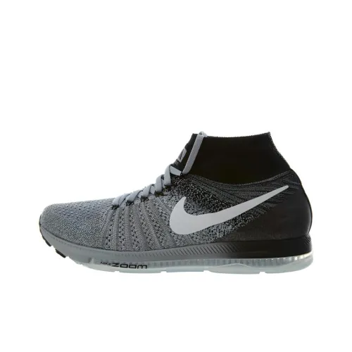 Nike All Out Flyknit Running Shoes Men Mid-Top Gray/Black