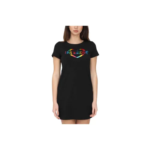 MOSCHINO Short-Sleeved Dresses Women's Black