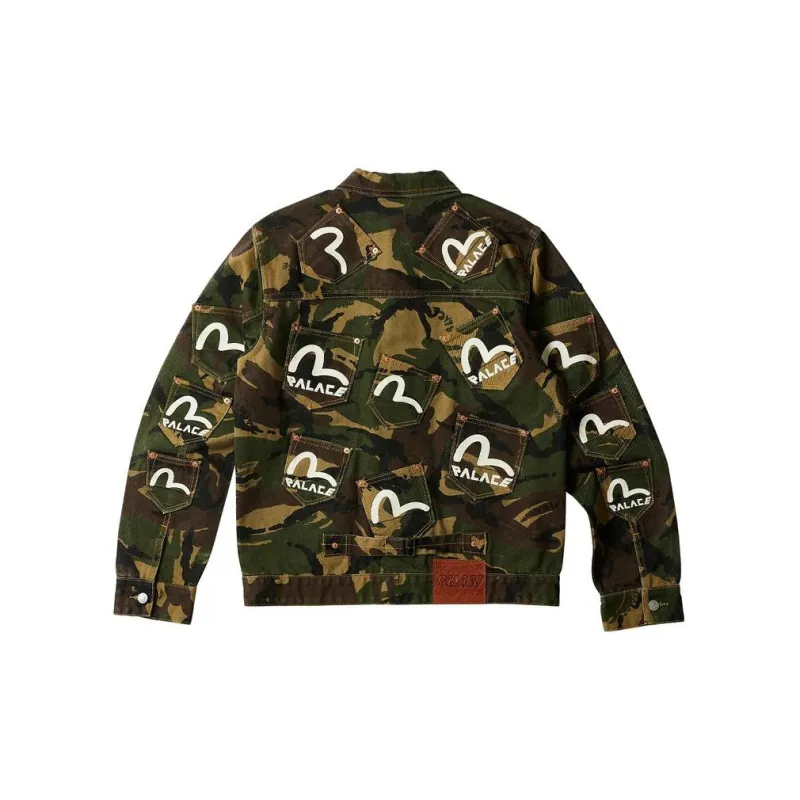 EVISU Denim Jacket Unisex Camouflage-1