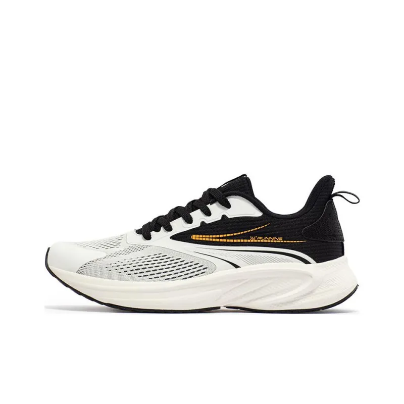 361° Speed Breathable Anti Slip And Wear Resistant Low Top Running Shoes Men's White Black Yellow-0