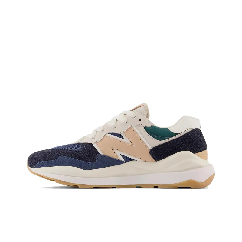 New Balance NB 5740 Cushioning, Slip Resistant, And Abrasion Resistant Low Top Running Shoes Men's Beige Blue-0