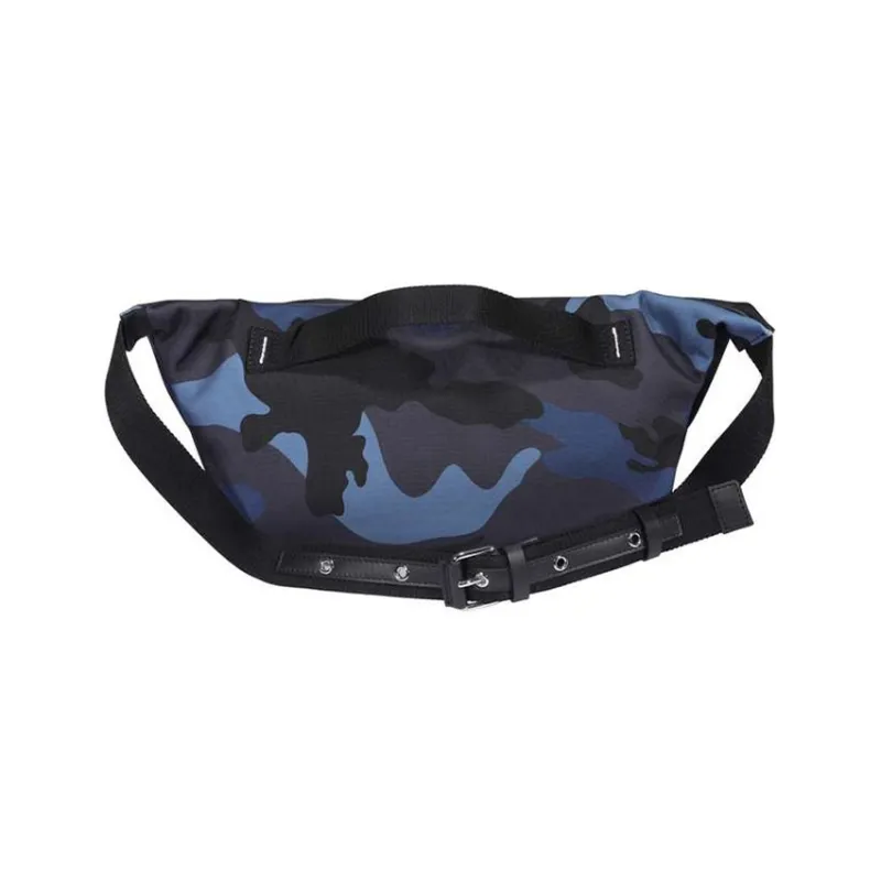 Valentino Nylon Crossbody Bags Fanny Pack Regular Men's Blue/Camouflage-2