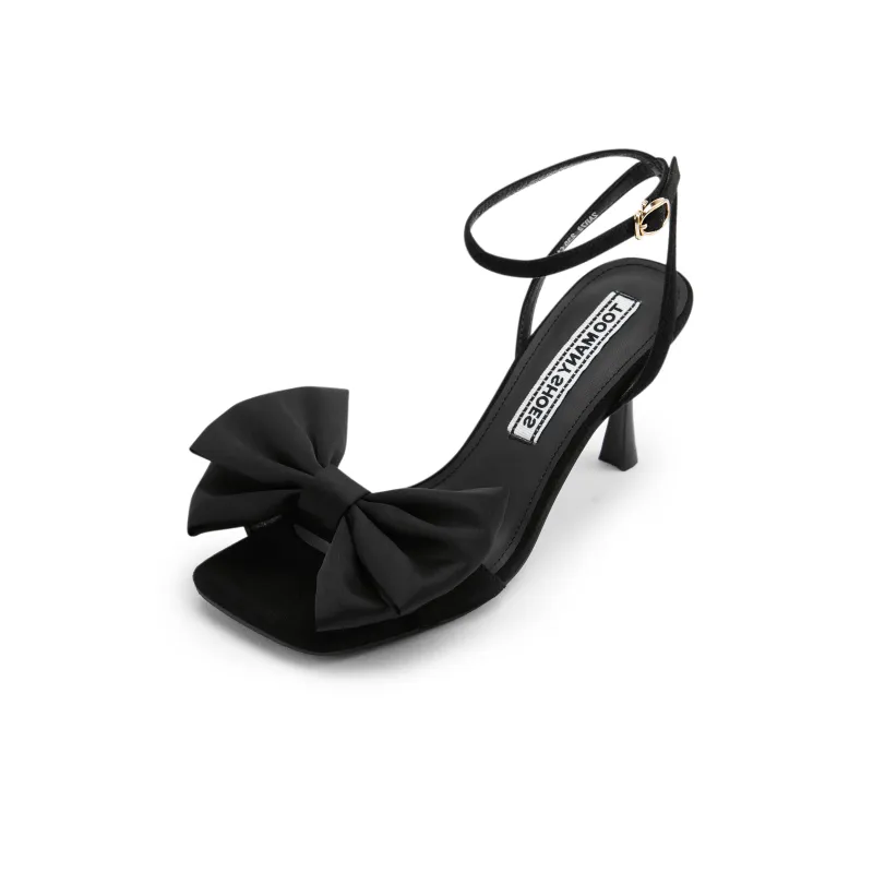TOOMANYSHOES Julie Stylish Sandal 7.5cm Women's Black-1