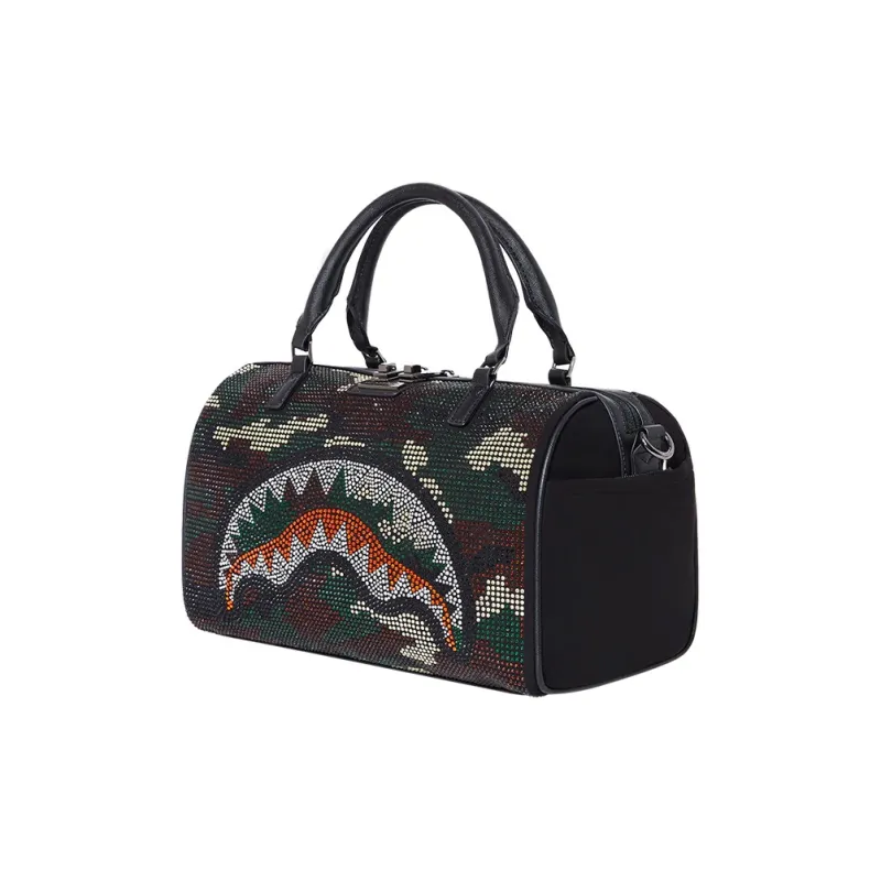 SPRAYGROUND Polyester Shoulder Bag, Crossbody Bag, Handbag Trumpets Unisex Gray Green-1