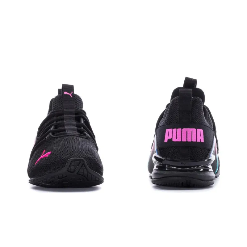PUMA Axelion Mesh Fade 'Black/Luminous Pink' Women's-3
