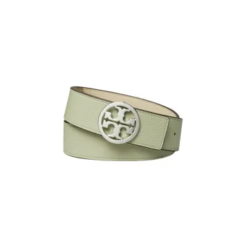 TORY BURCH Sturdy Print Smooth Buckle Unisex Green