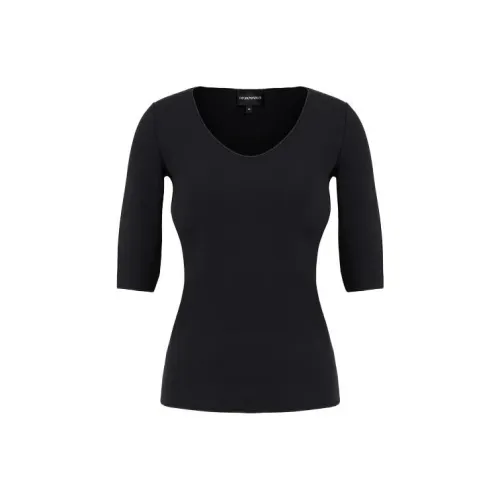 EMPORIO ARMANI Crop Tops Women's Black