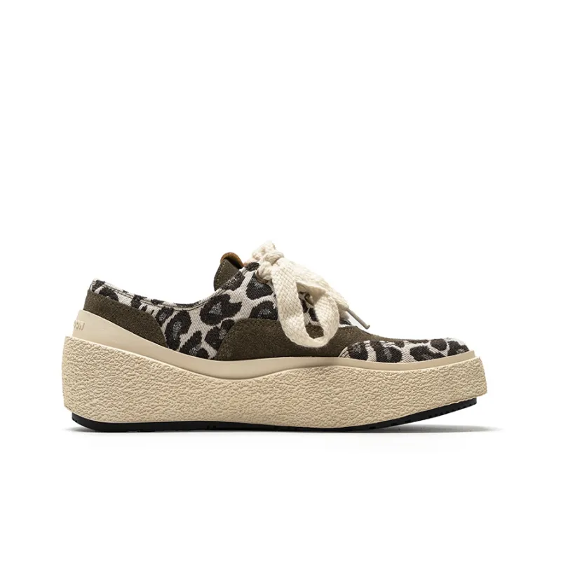 VAILMOON Yuan Shen Collection Stylish Skateboarding Shoes Unisex Leopard Print Green-1