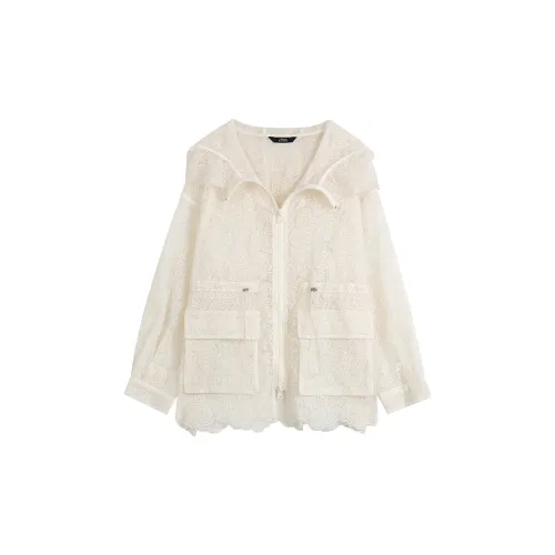 ELF SACK Jackets Women's Pearl White