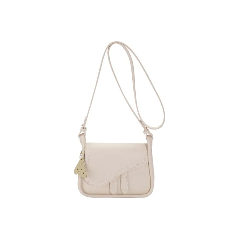 JANE KLAIN PU Saddle Bag Shoulder Bag Crossbody Bag Small Size Women's White/Green/White & Brown/Black-1