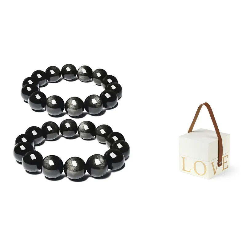 MISS TOOYA Obsidian Bracelets Unisex-9