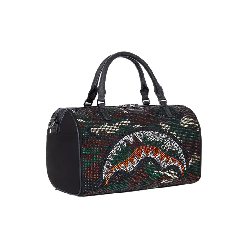 SPRAYGROUND Polyester Shoulder Bag, Crossbody Bag, Handbag Trumpets Unisex Gray Green-3