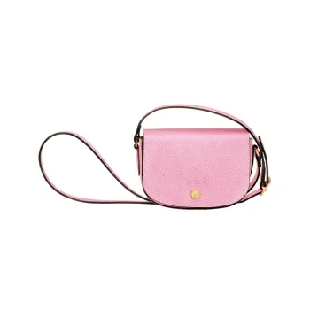 LONGCHAMP Cow Leather Shoulder Bag Crossbody Bag Women's Pink