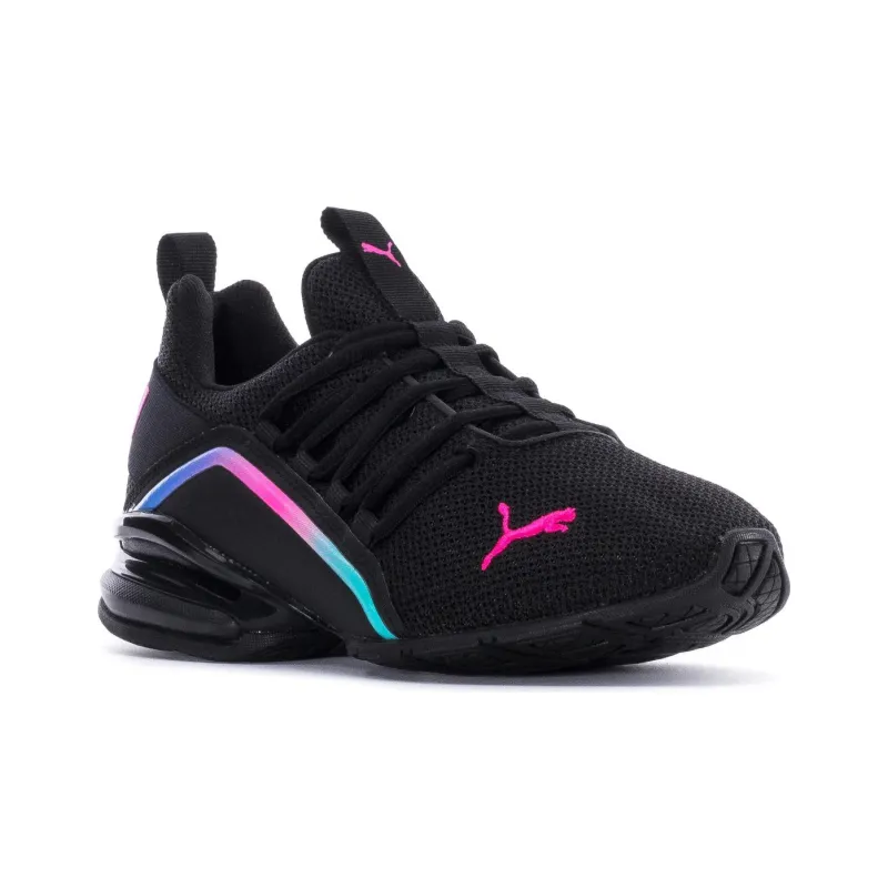 PUMA Axelion Mesh Fade 'Black/Luminous Pink' Women's-2