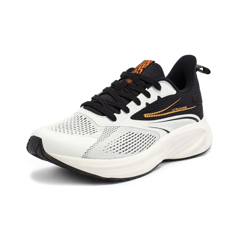 361° Speed Breathable Anti Slip And Wear Resistant Low Top Running Shoes Men's White Black Yellow-1
