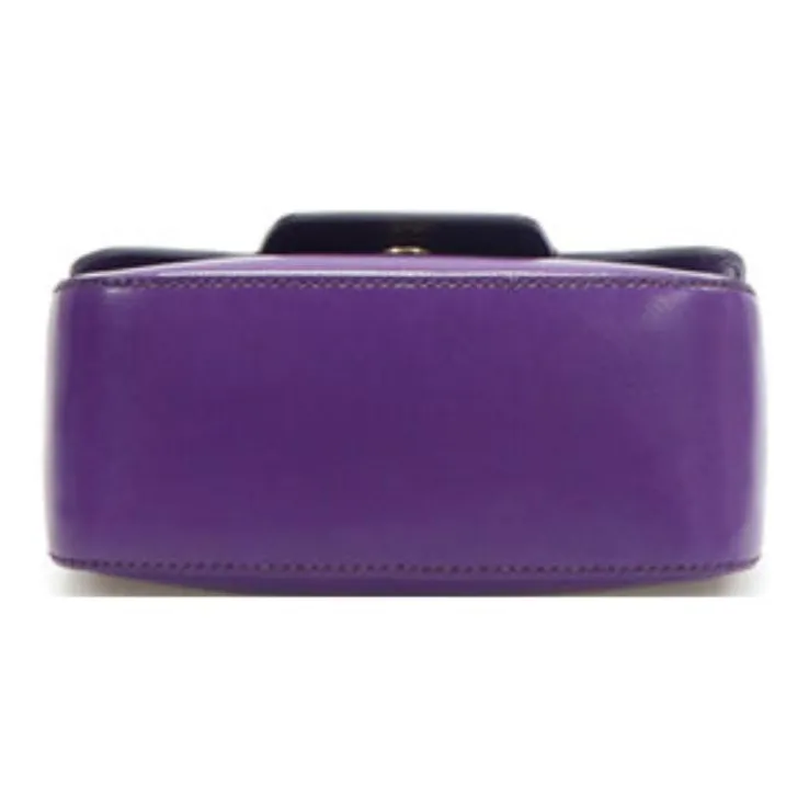 FERRAGAMO Calfskin Crossbody Bag Regular Women's Purple-4